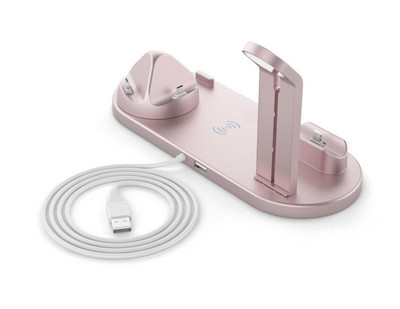 Ασύρματος φορτιστής τρία σε ένα Κατάλληλος για iPhone Android Κινητό τηλέφωνο Samsung Ακουστικά Apple Watch Βάση ασύρματου φορτιστή