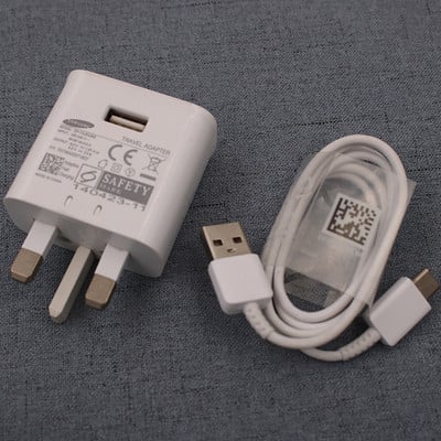 Rýchlonabíjačka 9V/1,67A UK Nabíjací adaptér USB C kábel pre Samsung Galaxy A52 A50 A13 A71 A51 A21S A32 A22 A30 A40 A70 M31 M13 S8