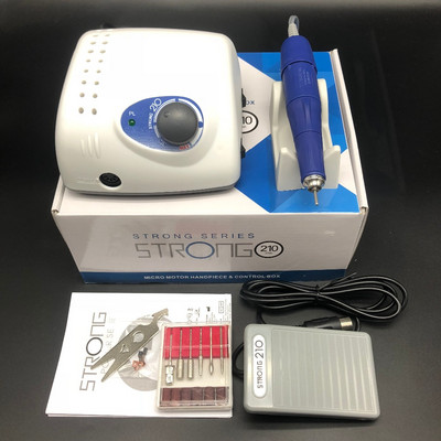 2019 New Arrival 65W 40000RPM Stiprus 210 105L bešepetėlis nagų grąžtai Manikiūro mašina Pedikiūras Elektrinis dildymas Nagų gydymas