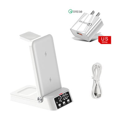 Bežični punjač za iPhone 14 13 12 Pro Max sklopivi 3 u 1 bežični punjač za Apple Watch 8/7 brzi punjač prijenosni