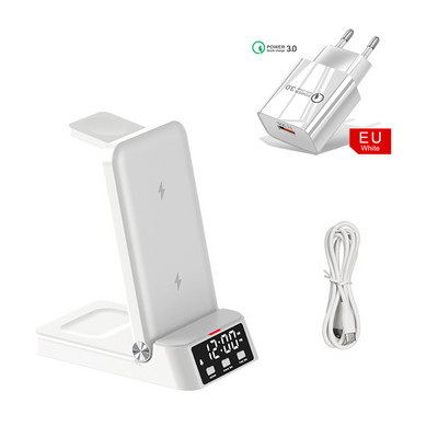 Bežični punjač za iPhone 14 13 12 Pro Max sklopivi 3 u 1 bežični punjač za Apple Watch 8/7 brzi punjač prijenosni