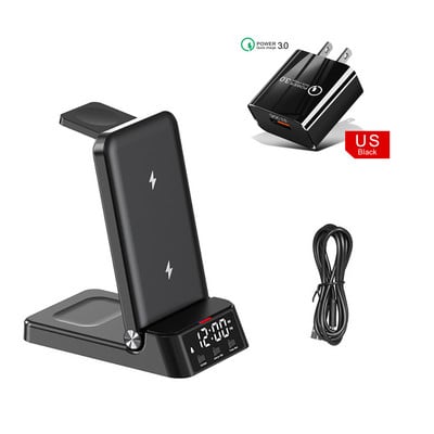 Bežični punjač za iPhone 14 13 12 Pro Max sklopivi 3 u 1 bežični punjač za Apple Watch 8/7 brzi punjač prijenosni