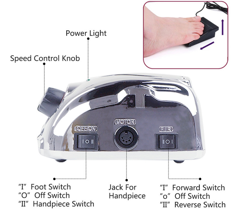 Professzionális körömfúró gép elektromos polírozó Lcd digitális kijelző 35000rpm körömszalon csiszoló pedikűr fúrófejkészlet