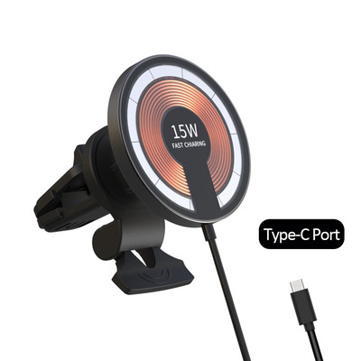 Magsafe držač za auto, bežični punjači u automobilu, punjač za iPhone 14 Plus 13 12 Pro Max, magnetsko postolje za punjenje telefona, 15 W Qi