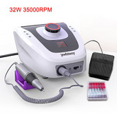 Pro 35000RPM elektromos körömfúrógép gyémánt körömreszelő gép Maniűrvágó és pedikűr fúró polírozó szerszámok