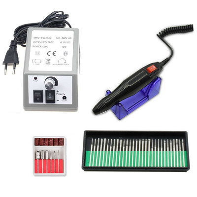 Pro 35000RPM elektromos körömfúrógép gyémánt körömreszelő gép Maniűrvágó és pedikűr fúró polírozó szerszámok