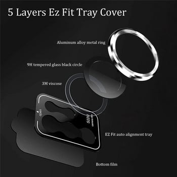 Αλουμίνιο μεταλλικό δαχτυλίδι σκληρυμένο γυαλί για Samsung Galaxy S22 Ultra Προστατευτικό φακού κάμερας Φιλμ κάμερας Για αξεσουάρ Samsung S22 ultra