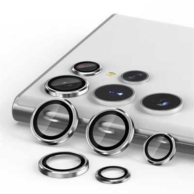 Metalni prsten od legure, kaljeno staklo za Samsung Galaxy S22 Ultra Zaštitna folija za objektiv fotoaparata Film za Samsung S22 ultra dodatna oprema