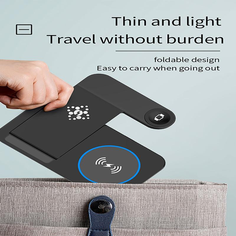 3-u-1 stalak za bežični punjač 15w stanica za brzo punjenje kompatibilna za Airpods Pro Iphone Samsung Galaxy Dodaci