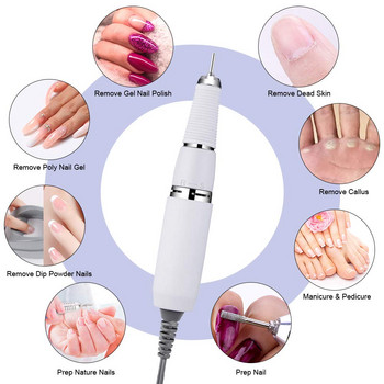 Ηλεκτρικό τρυπάνι για νύχια Makartt 30000 RPM Handpiece Handpiece Handpiece for Up200 Drill Machine with 3 Circular Hope Nail Art Tools E0529