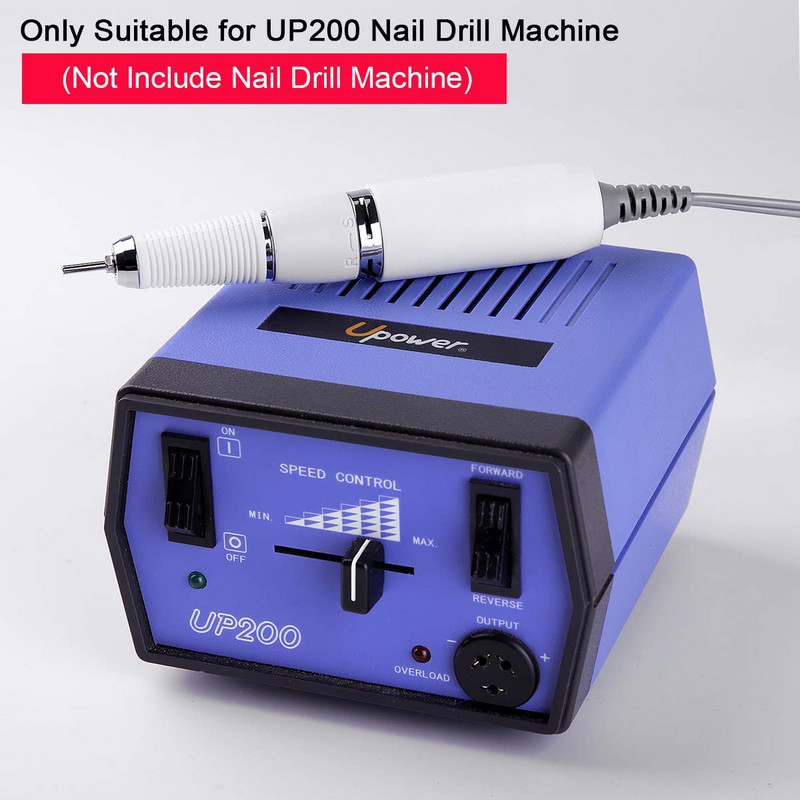 Makartt 30000 RPM elektromos körömfúró kézi szár az Up200 fúrógéphez 3 körkörös lyukkal körömdíszítő szerszámok E0529