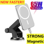 65W auto magnetski bežični punjač ventilacijski otvor držač telefona za iphone 12 13 14 Mini Pro Max auto punjači stanica za brzo punjenje