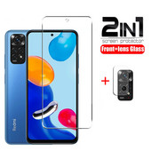 Προστατευτικό οθόνης για Xiaomi Redmi note 11S 11 Global 2in1 Tempered Glass φακός κάμερας Προστατευτικό φιλμ σε γυαλί Redmi Note 11 Pro