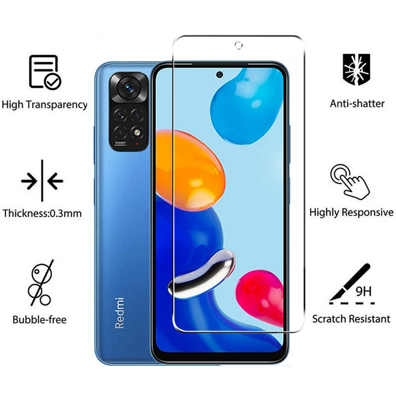 Προστατευτικό οθόνης για Xiaomi Redmi note 11S 11 Global 2in1 Tempered Glass φακός κάμερας Προστατευτικό φιλμ σε γυαλί Redmi Note 11 Pro