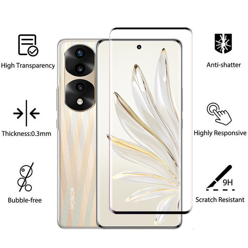 Για Honor 70 Pro Plus Tempered Glass 6 in1 Camera Lens Cristal templado Screen Protector For Honor 70 Pro Plus Protective Glass