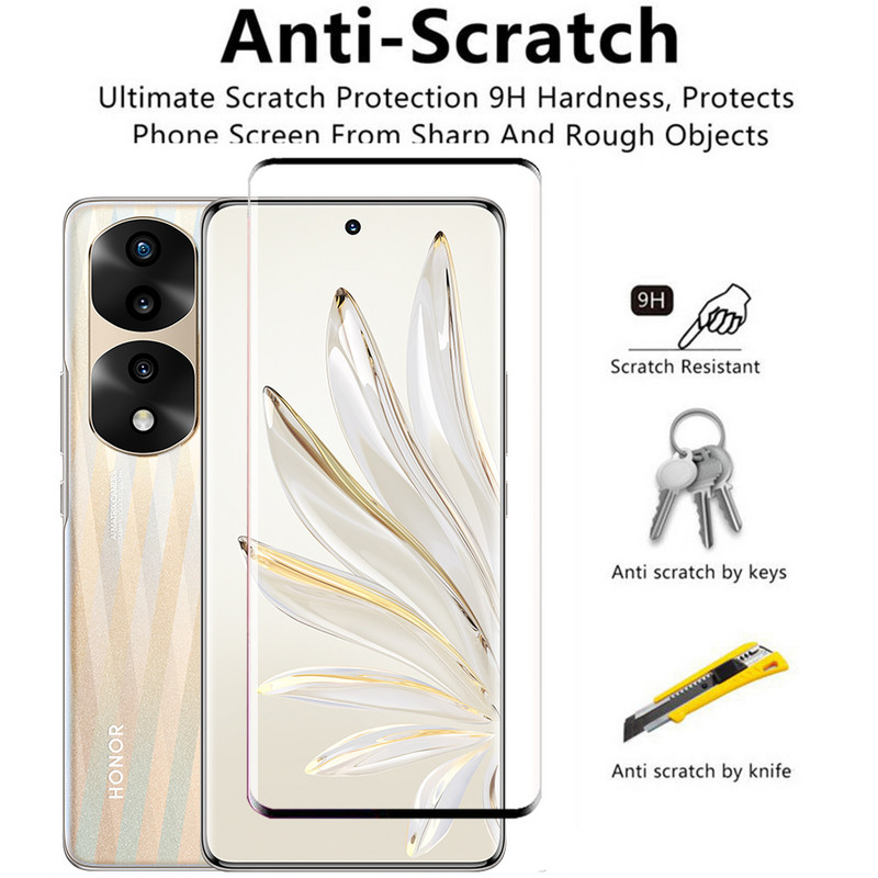 Για Honor 70 Pro Plus Tempered Glass 6 in1 Camera Lens Cristal templado Screen Protector For Honor 70 Pro Plus Protective Glass