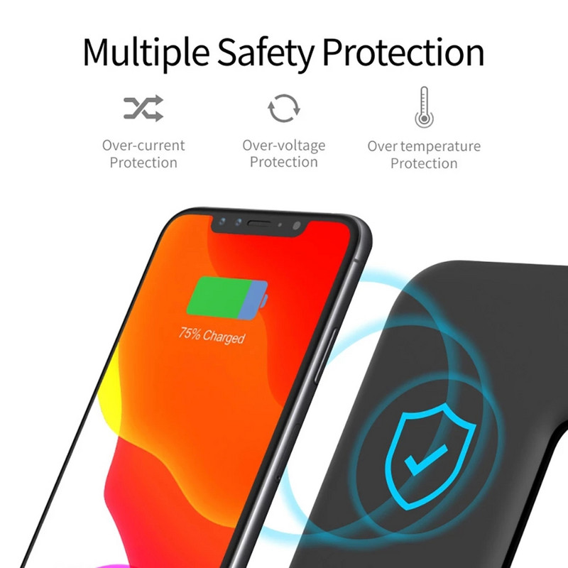 30W 3 u 1 stalak za bežični punjač za Apple Watch 8 7 Airpods Pro Dock Station za brzo punjenje za iPhone 14 13 12 11 XS XR X 8