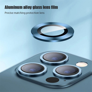 Για iPhone 14 13 12 Pro Max Camera Lens Protector Camera Metal Ring Glass for iPhone 12 13 Mini 11 14 Pro Max Protective Cover
