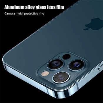 За iPhone 14 13 12 Pro Max протектор за обектива на камерата камера метален пръстен стъкло за iPhone 12 13 Mini 11 14 Pro Max защитно покритие