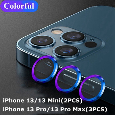 Pentru iPhone 14 13 12 Pro Max Protector de lentile pentru aparatul foto Camera inel metalic de sticla pentru iPhone 12 13 Mini 11 14 Pro Max Husa de protectie