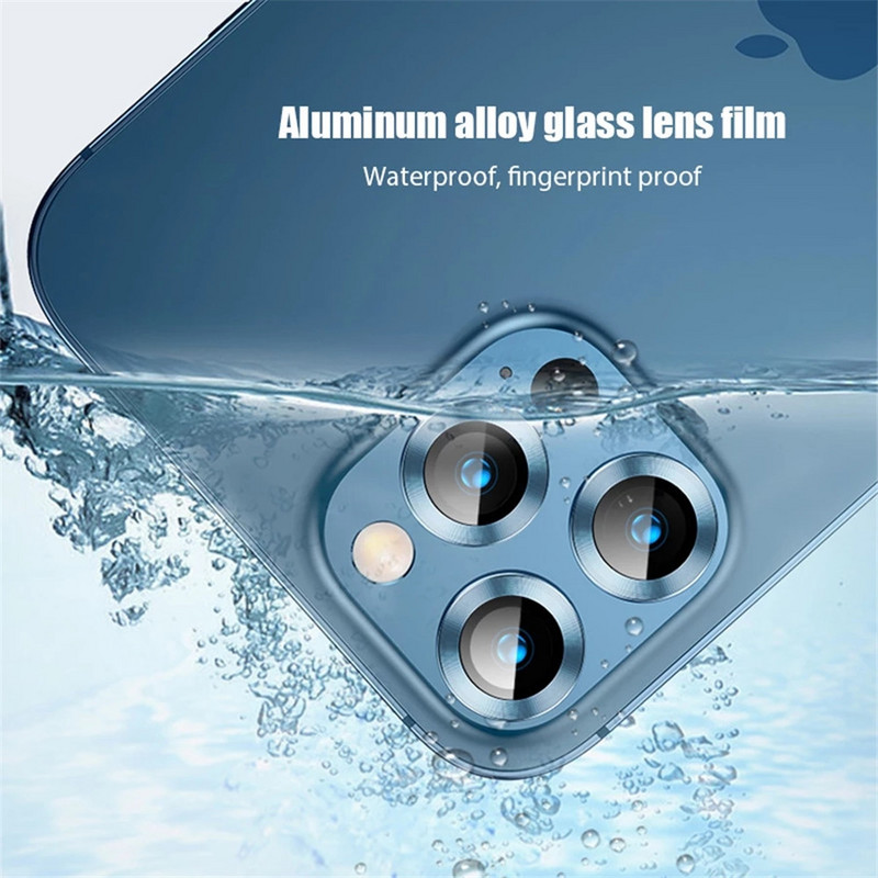 Pentru iPhone 14 13 12 Pro Max Protector de lentile pentru aparatul foto Camera inel metalic de sticla pentru iPhone 12 13 Mini 11 14 Pro Max Husa de protectie