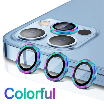 IPhone 14 13 12 11 Pro Max Diamond Glitter Metal Camera Protector for IPhone 14 Max 12 13 Mini Lnes kameras aizsargstikls