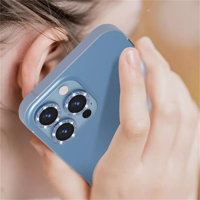 „IPhone 14 13 12 11 Pro Max Diamond Glitter Metal Camera Protector for IPhone 14 Max 12 13 Mini Lnes Camera Protector Glass“