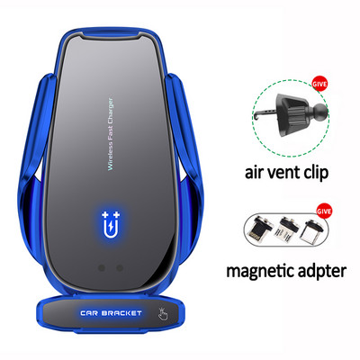 30W bežični punjač za automobil, magnetni držač za auto s automatskim stezanjem za brzo punjenje za iPhone 13 12 Pro Max 11 mobilni telefon