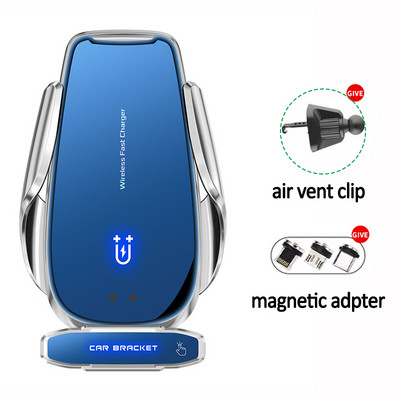 30W bežični punjač za automobil, magnetni držač za auto s automatskim stezanjem za brzo punjenje za iPhone 13 12 Pro Max 11 mobilni telefon