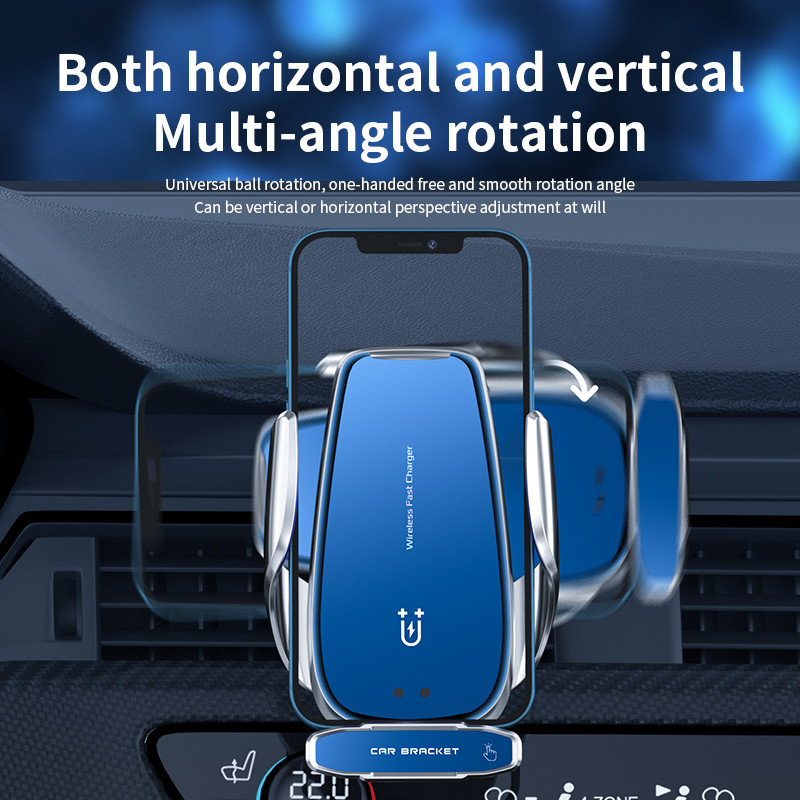 30W bežični punjač za automobil, magnetni držač za auto s automatskim stezanjem za brzo punjenje za iPhone 13 12 Pro Max 11 mobilni telefon