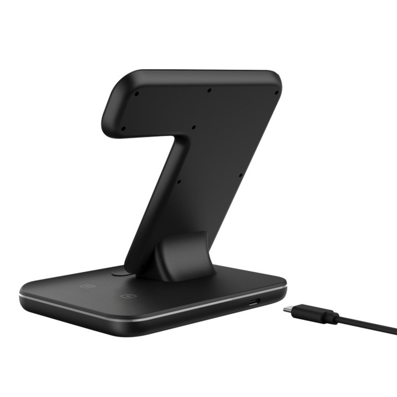 Stație de încărcare fără fir 3 în 1 pentru Apple Watch Airpods Pro 15W Încărcătoare rapide cu inducție pentru iPhone 11 12 13 14 Pro Max iWatch