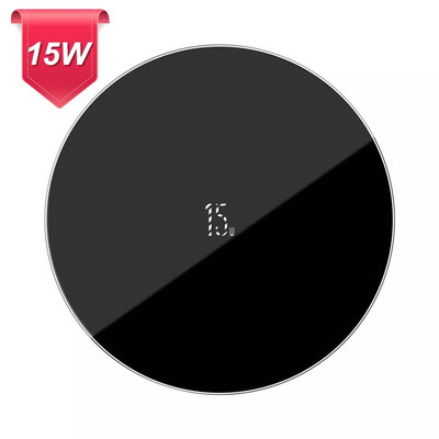 Bezdrôtová nabíjačka Baseus 15W Qi pre iPhone 13 12 Pro Max Xs, indukčná rýchla bezdrôtová nabíjacia podložka pre Samsung Xiaomi Mi 10 Huawei