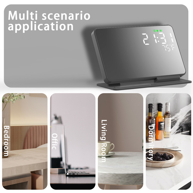 Bežični punjač 3 u 1 Dock za punjenje za iPhone14 13 12 11 Pro Stalak za brzi punjač za Apple Watch 8 7 6 5 4 3 s budilicom