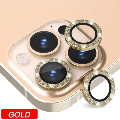 Metal Ring Tempered Glass για iPhone 14 13 11 12 Mini Camera Lens Screen Protection for iPhone 12 13 14 Pro Max Protective Cover