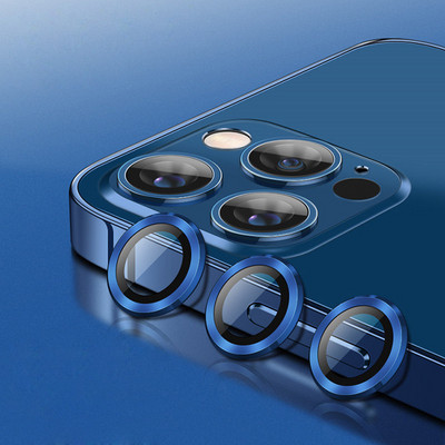 Metal Ring Tempered Glass για iPhone 14 13 11 12 Mini Camera Lens Screen Protection for iPhone 12 13 14 Pro Max Protective Cover