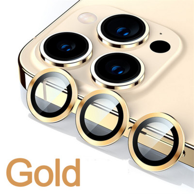 Metal Ring Tempered Glass για iPhone 14 13 11 12 Mini Camera Lens Screen Protection for iPhone 12 13 14 Pro Max Protective Cover