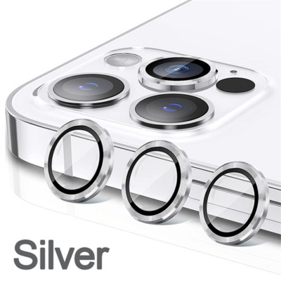 Metal Ring Tempered Glass για iPhone 14 13 11 12 Mini Camera Lens Screen Protection for iPhone 12 13 14 Pro Max Protective Cover