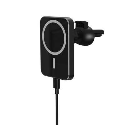 Încărcător magnetic Macsafe de 15W pentru iPhone 13Pro 12 Pro Max 12Mini Încărcător fără fir Macsafing Suport pentru ventilație de mașină carregador sem fio