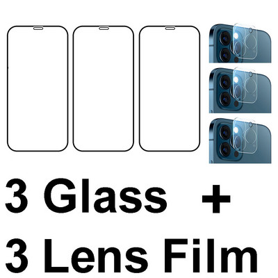 Tempered Glass For iphone 13 Pro Max iphone 13 mini Screen Protector 3D Camera Lens Glass Cover Film for iphone 13 Pro Glass