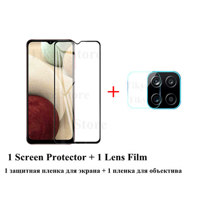 Rūdīts stikls priekš Samsung Galaxy M32 a82 a22 5g A72 A52 A32 A42 A12 ekrāna aizsargplēve, objektīva plēve priekš Samsung A 72 52 22 82 M 32 M