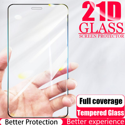 Закалено стъкло за iPhone 12 Pro Max Скрийн протектор за iPhone 11 Full Cover Glass 6 6S 7 8 Plus X Xs Max Se 2020 Xr филм калъф