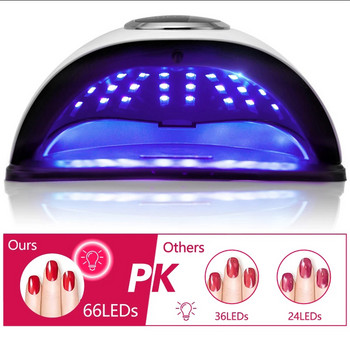 66LEDs Nail Dryer UV UV LED Nail Lamp for Curning All Gel Gel Polish Tool With Motion Sensing Professional Manicure Tool Equipment