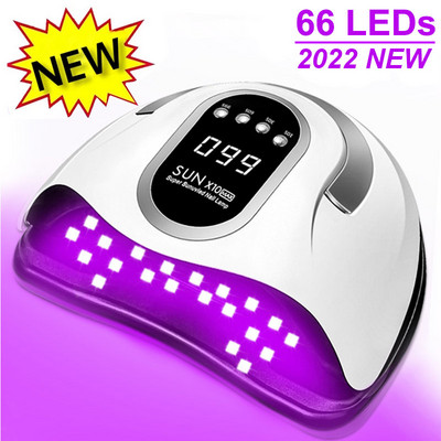 66LEDs Сушилня за нокти UV LED Лампа за нокти за втвърдяване на всички гел лакове за нокти със сензор за движение Професионално оборудване за маникюрни салони