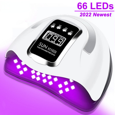 66LEDs sušilo za nokte UV LED svjetiljka za nokte za stvrdnjavanje svih gelova za nokte s senzorom pokreta Oprema za profesionalne alate za manikuru