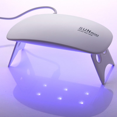 Mini 6W nagų džiovintuvas LED UV lempa Micro USB gelinio lako kietėjimo mašina nagų dailės įranga 3LEDS karoliukai nagų priežiūros priemonė