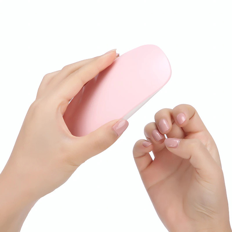 6W mini nagų džiovintuvo mašina, nešiojama 6 LED UV manikiūro lempa namuose naudojama nagų lempa, skirta džiovinti nagų lako laką su USB kabeliu