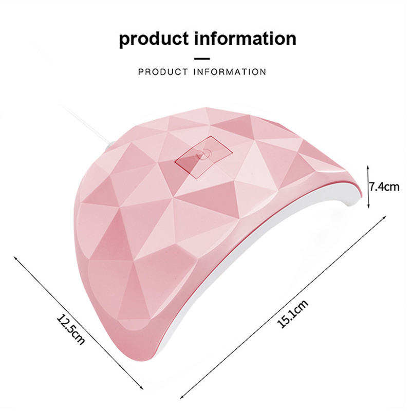 LED lampa za sušenje noktiju za nokte 18 perli UV lampe za sušenje svih gelova za lak USB punjenje Profesionalna oprema za lampu za manikuru za nokte