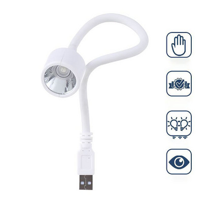 LOOTAAN Mini sušilo za nokte UV LED svjetiljka Sklopivo USB svjetlo za ljepilo za sušenje gela za nokte Savitljivo sušilo za pečenje Alati za manikuru noktiju