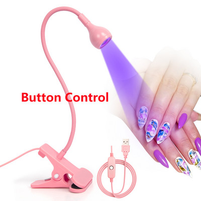 Led svjetiljke za sušenje noktiju UV lampa Ultraljubičasta Fleksibilna stolna kopča Mini USB gel za stvrdnjavanje Alati za manikuru Pedikura