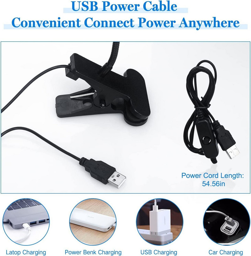 Led svjetiljke za sušenje noktiju UV lampa Ultraljubičasta Fleksibilna stolna kopča Mini USB gel za stvrdnjavanje Alati za manikuru Pedikura